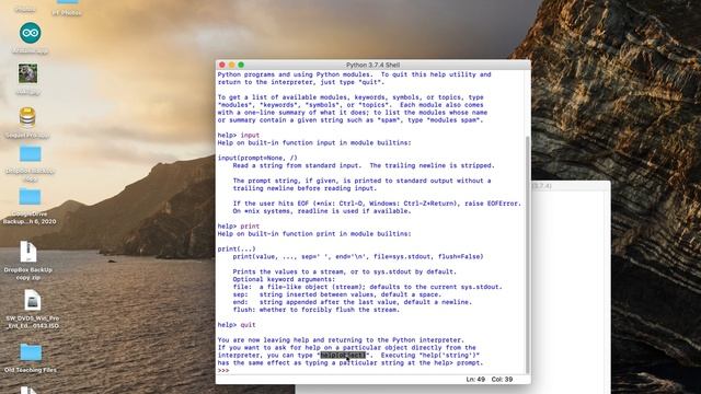 Python01 - Help utility смотреть онлайн