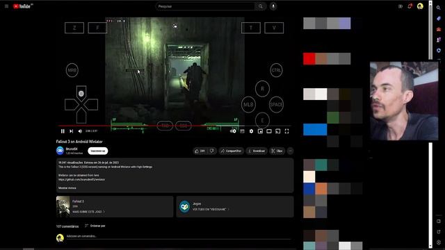 Sensacional! Jogos de PC rodando DIRETO no Celular Android com WINLATOR смотреть онлайн
