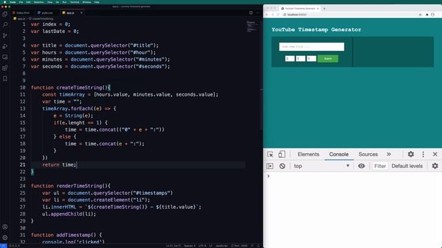 JavaScript Project - YouTube TimeStamp Generator смотреть онлайн