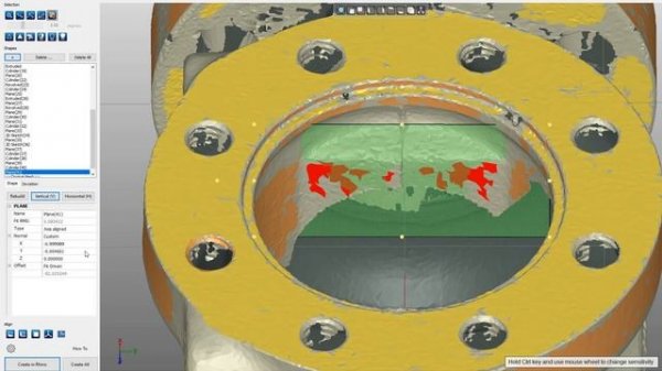 From 3D scan data to CAD model - reverse engineering of Valve