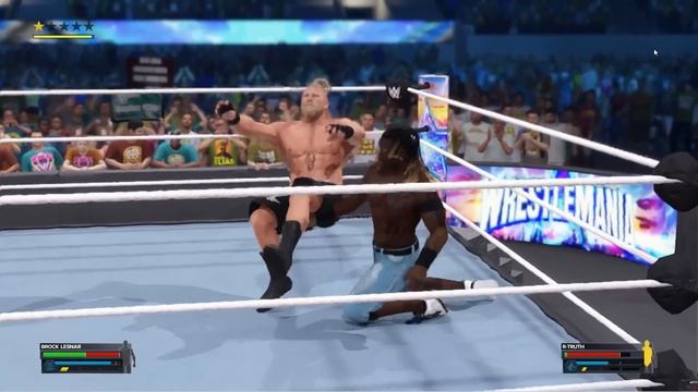 The Beast Brock Lesnar destroyed R truth in Wrestlemania 39 Championship Fight смотреть онлайн
