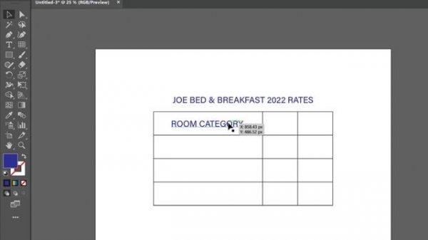 How to Create a Table in Adobe Illustrator (Illustrator Tutorial for Beginners)