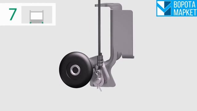 Монтаж гаражных секционных ворот ALUTECH STANDART с пружинами растяжения