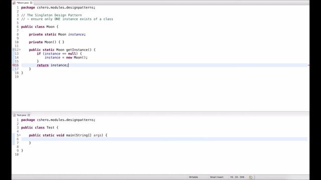 Java Tutorial: Singleton Design Pattern смотреть онлайн