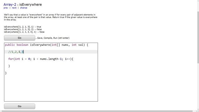 isEverywhere - Coding Bat Array-2 Java Solution and Tutorial смотреть онлайн