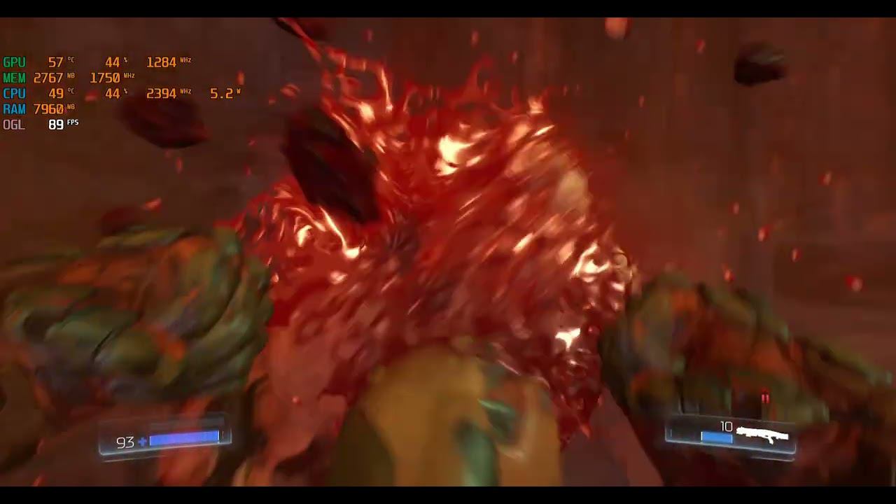 DOOM.Intel Xeon 2630v.4+RX 580.