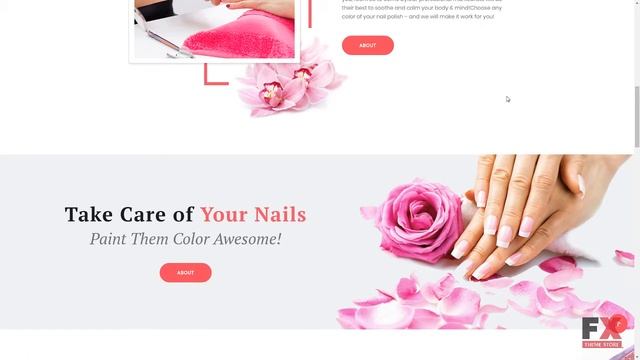 PoliNails - Nail Salon WordPress Theme TMT | Free Template Kaneonusk смотреть онлайн