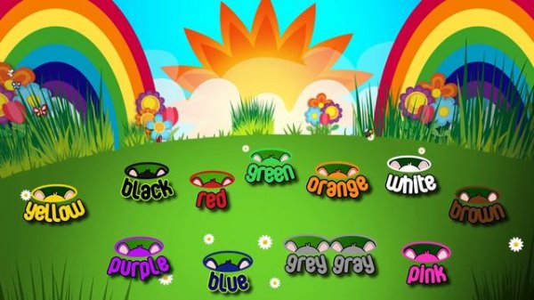 kids easy English  - colours/colors  *LEARN*