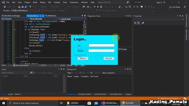 TUTORIAL 19 : Desain & Koding Form Kasir смотреть онлайн