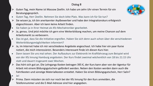 Dialoge A2 - B1. Deutsch Lernen Durch Hören. 5