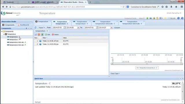 Uploading Temperature to www.grovestreams.com using Arduino Uno + Ethernet Shield + LM35 смотреть онлайн