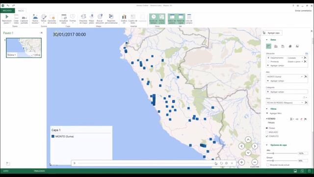 Como usar Power Map en Excel 2016 смотреть онлайн