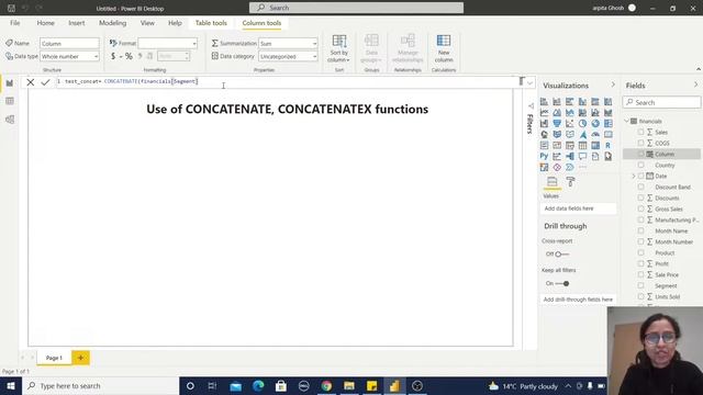 15.1 How to Use CONCATENATE, CONCATENATEX Text Functions in DAX | DAX in Power BI смотреть онлайн