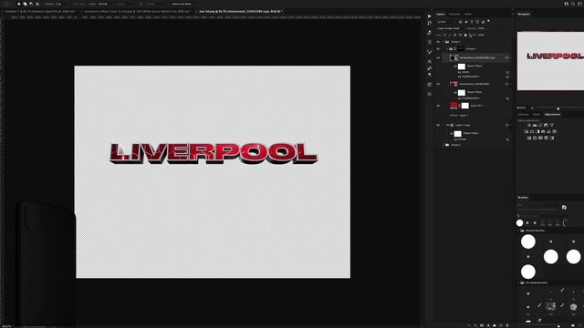 Creating OFFICIAL Artwork for Liverpool FC! Photoshop смотреть онлайн