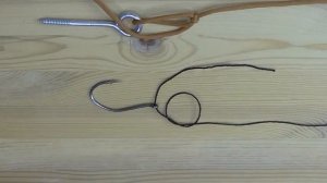 Узел Совершенная петля на крючке - Вяжем морские и рыболовные узлы, пошаговая инструкция