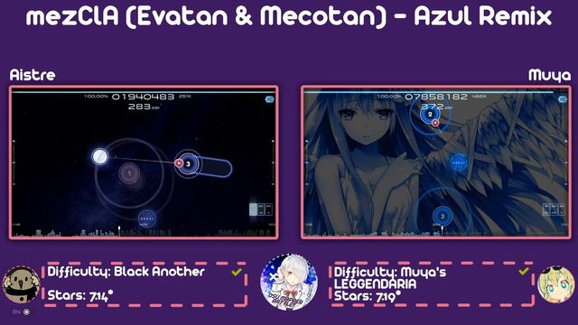 osu! | mezClA (Evatan & Mecotan) - Azul Remix | Aistre vs Muya смотреть онлайн
