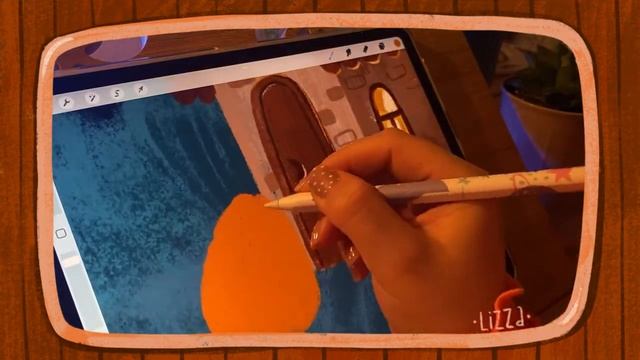 РИСУЮ ДОМИК С ТЫКВАМИ В PROCREATE/ туториал на ipad смотреть онлайн