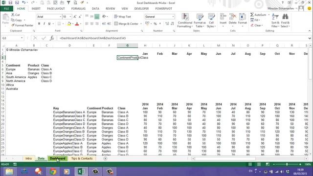 Ексел Дешбордове #5: Динамична графика с Data Validation / Drop-down Selections [Част 1]