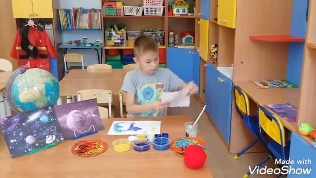 Рисование ниткография. МАДОУ Детский сад 7 г. Северск - 2021