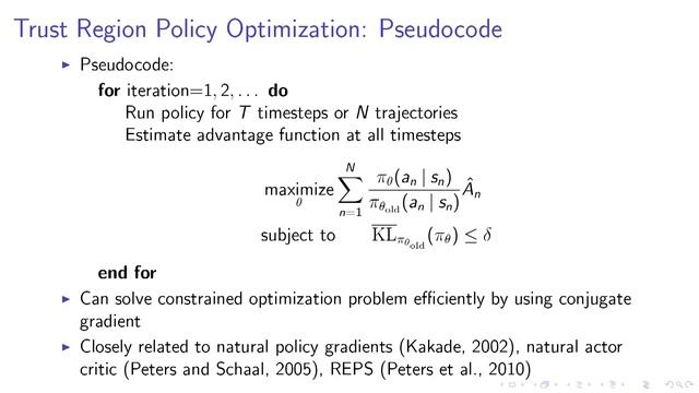 Deep RL Bootcamp Lecture 5: Natural Policy Gradients, TRPO, PPO смотреть онлайн