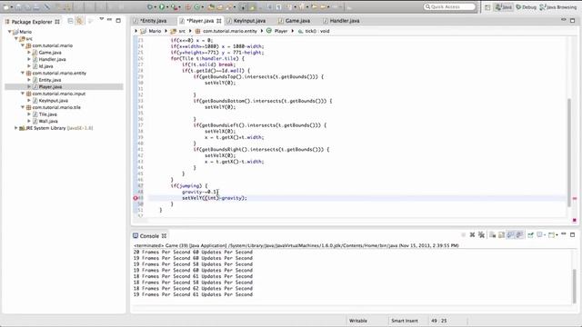 "Java Programming Tutorial" | "Super Mario Game" #13 | Jumping and Gravity смотреть онлайн