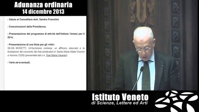 Sandro Franchini - Adunanza ordinaria 14 dicembre 2013 смотреть онлайн