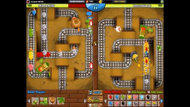 TOWER BATTLES TEAMS! - #5: Dartling Gun + Monkey Village Vs. Ninja Monkey + Glue Gunner смотреть онлайн