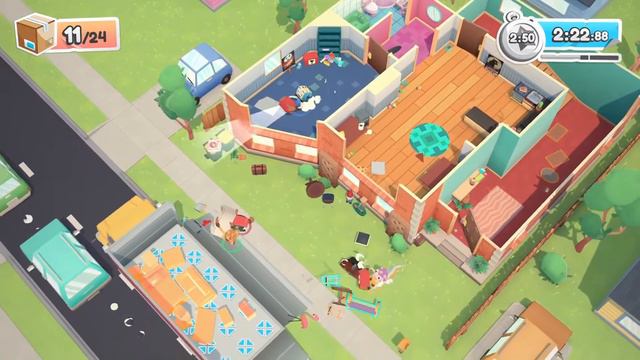 Moving Out Story Mode Walkthrough #2 4-Player Co-Op смотреть онлайн