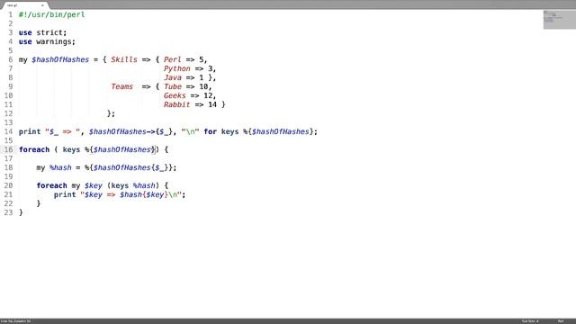Perl - Hash of Hashes смотреть онлайн