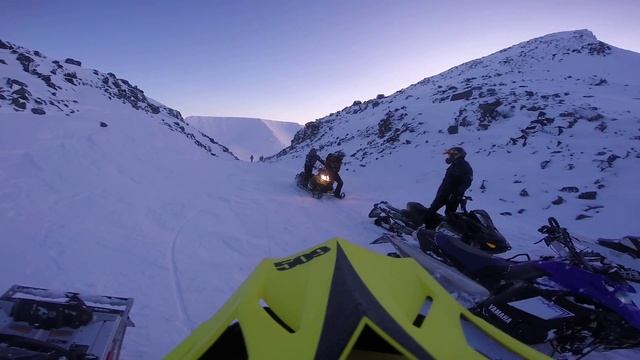 2015.02.06 часть6 Хибины первая горная каталка на снегоходе смотреть онлайн