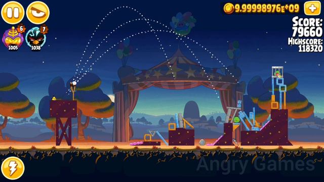 Angry Birds Seasons 3 Stars Abra-Ca-Bacon 27 Level смотреть онлайн