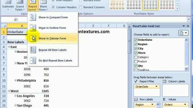 Repeat Headings in Excel 2010 Pivot Table смотреть онлайн