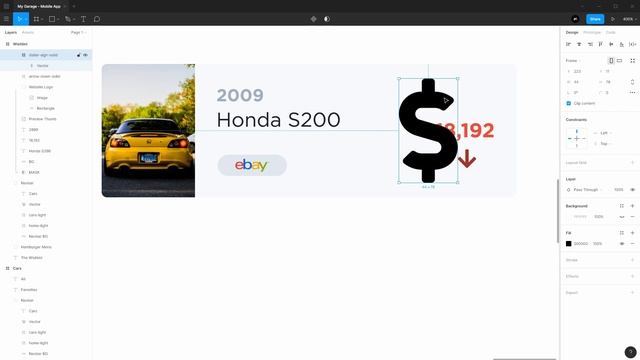 Figma 'My Garage' Mobile App - Speed Art смотреть онлайн