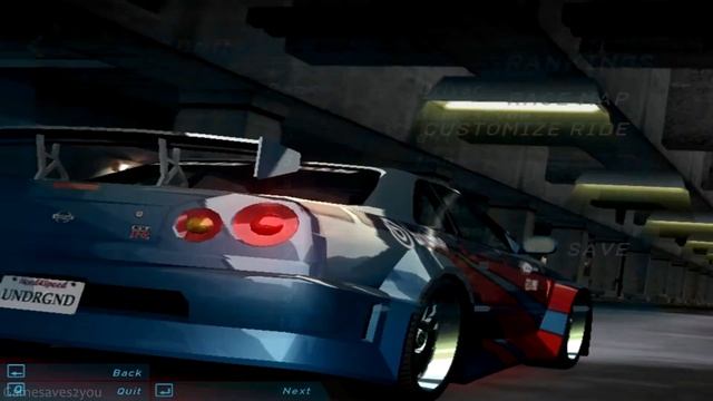 Need For Speed: Underground - Save Game смотреть онлайн