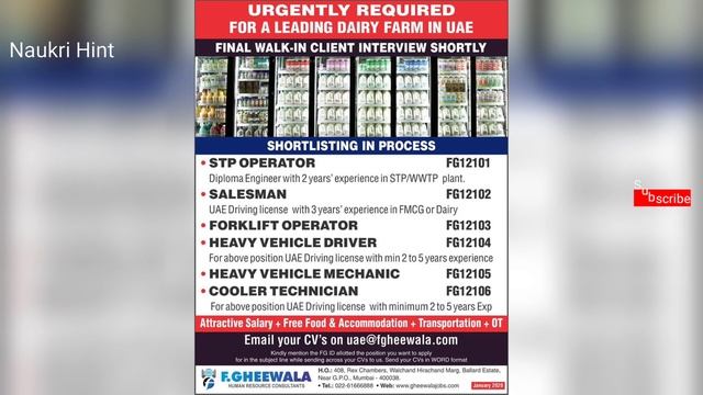 Gulf Overseas Jobs ~ 30 January | Gulf Jobs | Naukri Hint | Abroad Jobs смотреть онлайн