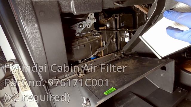 Hyundai Getz (2002-2011) - How to Replace Cabin Air Filter (Air Conditioning) смотреть онлайн