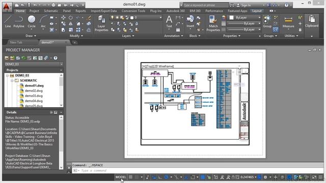 AutoCAD Electrical 2015 Tutorial | Model and Layout смотреть онлайн