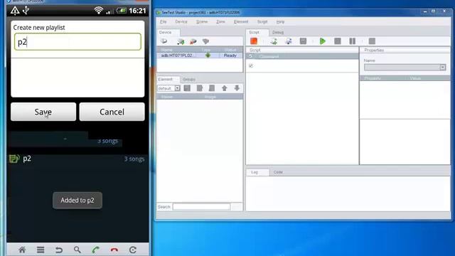 SeeTest - mobile test automation - example: playlist creation & verificiation смотреть онлайн