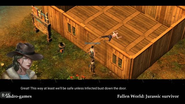 Fallen World: Jurassic survivor (by Elex) - adventure game for android - gameplay. смотреть онлайн