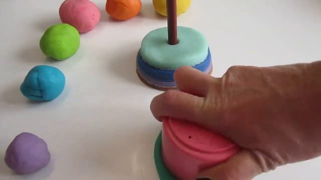 Делаем сами! Пирамидка из пластилина Play Doh! смотреть онлайн