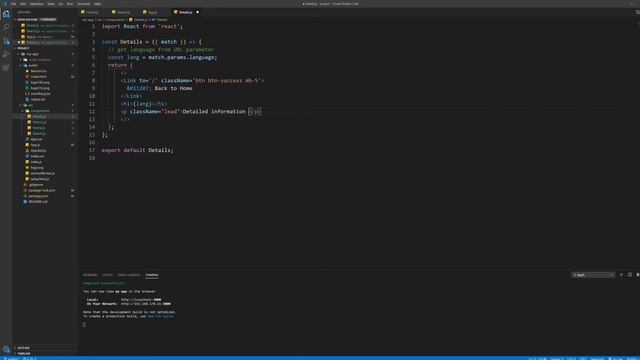 How to use URL Parameters to create individual pages in react router | ReactJS Hooks | Code Student смотреть онлайн