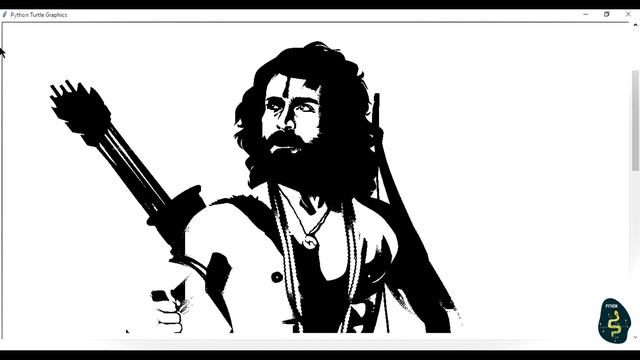 Ram Charan Ram Look RRR Using Python Sketchpy | Python Programming Hub смотреть онлайн