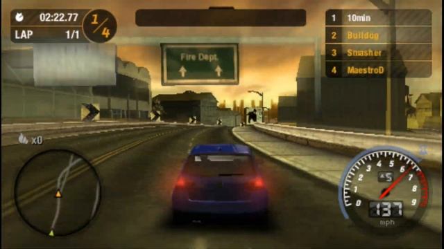 Need for Speed: Most Wanted 5-1-0 ... (PSP) Gameplay смотреть онлайн