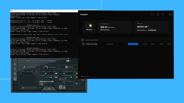 Mining on NVIDIA GTX 1080 in 2022 | Kryptex Tests смотреть онлайн