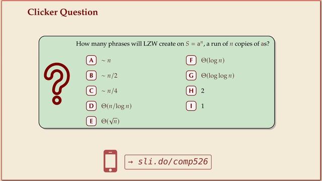 COMP526 (Fall 2023) 5-7 §5.7 LZW decoding смотреть онлайн