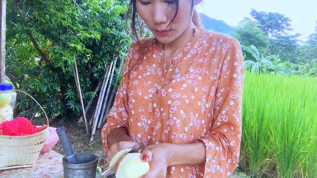 Sunny autumn day in the field-chilling with guavas and hibiscus 🌸 /Martola Jamir/🌸 смотреть онлайн