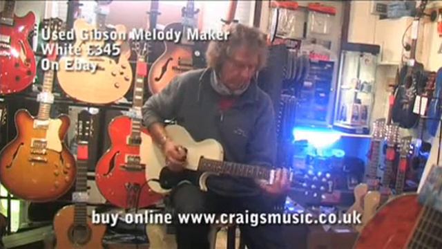 Used Gibson Melody Maker White - Craigs Music смотреть онлайн