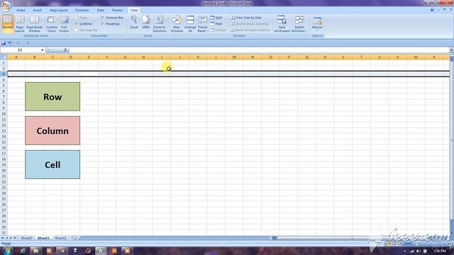 What is the Range, Column and Cell in Excel (1 Class in Hindi) смотреть онлайн