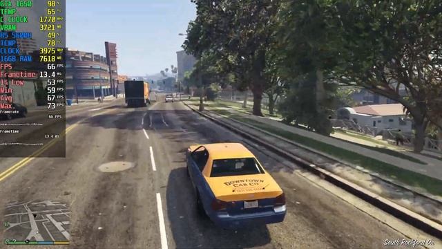 GTA 5/V - GTX 1650 Laptop + Ryzen 5 5600H - 1080P Max Settings смотреть онлайн