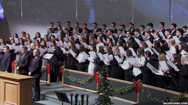 Пение «Умирая нас любил…» — Молодёжный хор